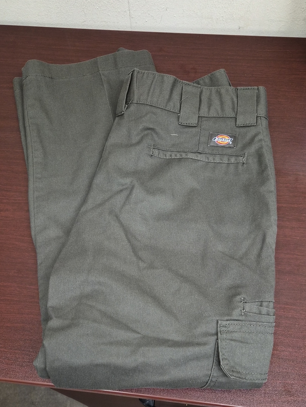 Dickies Men's Olive Cargo Work Pants Size 34x30